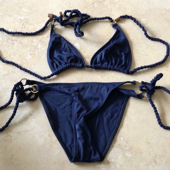 Shay Todd navy rope bikini - Picture 1 of 1
